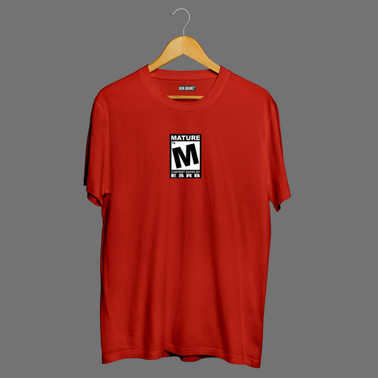 KEN ADAMS RED T-SHIRT GRAPHICS T-SHIRT M-RATED MATURE RATED PARODY T-SHIRT